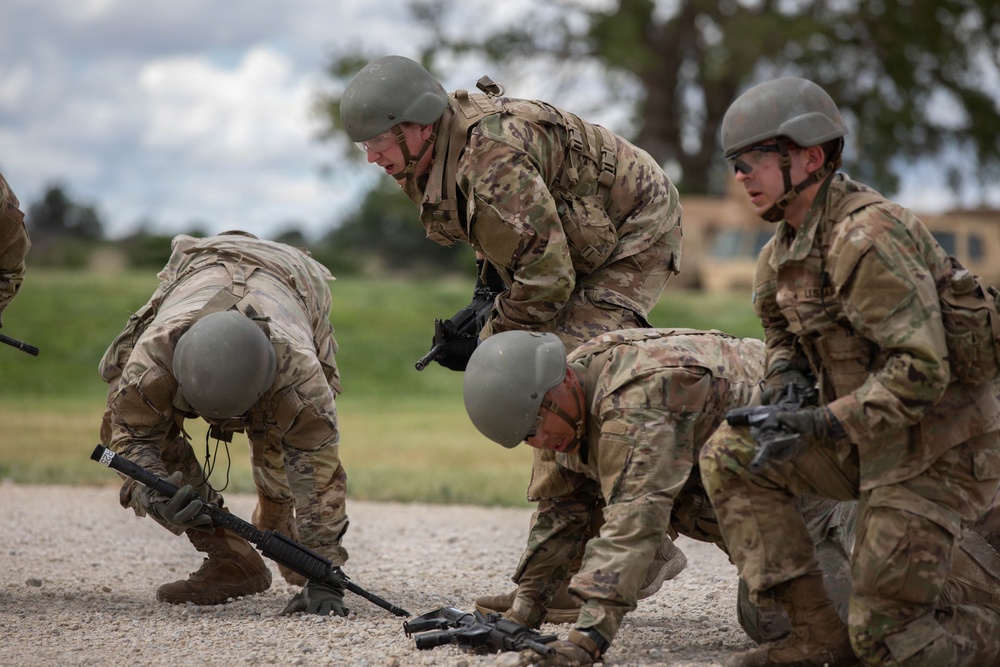 Officer candidates in phase 1 of the 1st Battalion, 235th Regiment Officer Candidate School