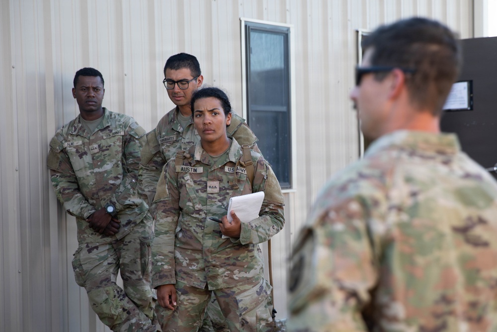 Officer candidates in phase 1 of the 1st Battalion, 235th Regiment Officer Candidate School