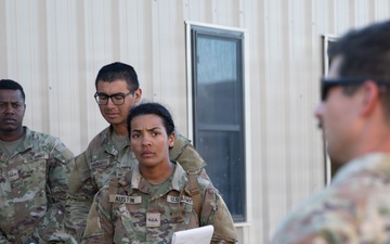 Officer candidates in phase 1 of the 1st Battalion, 235th Regiment Officer Candidate School