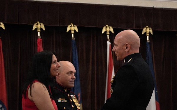 MARFORCYBER Relief and Appointment followed by Sgt. Maj. Lirette's Retirement