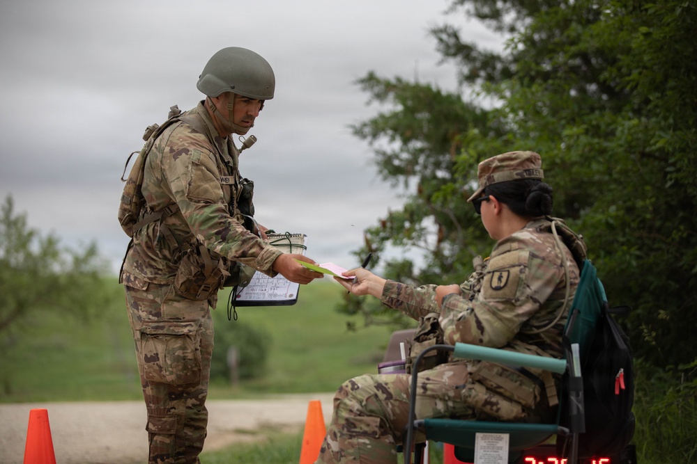 Officer candidates in phase 1 of the 1st Battalion, 235th Regiment Officer Candidate School