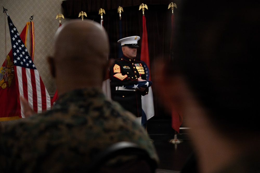 MARFORCYBER Relief and Appointment followed by Sgt. Maj. Lirette's Retirement