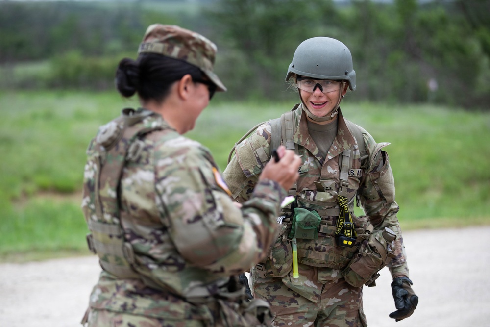 Officer candidates in phase 1 of the 1st Battalion, 235th Regiment Officer Candidate School