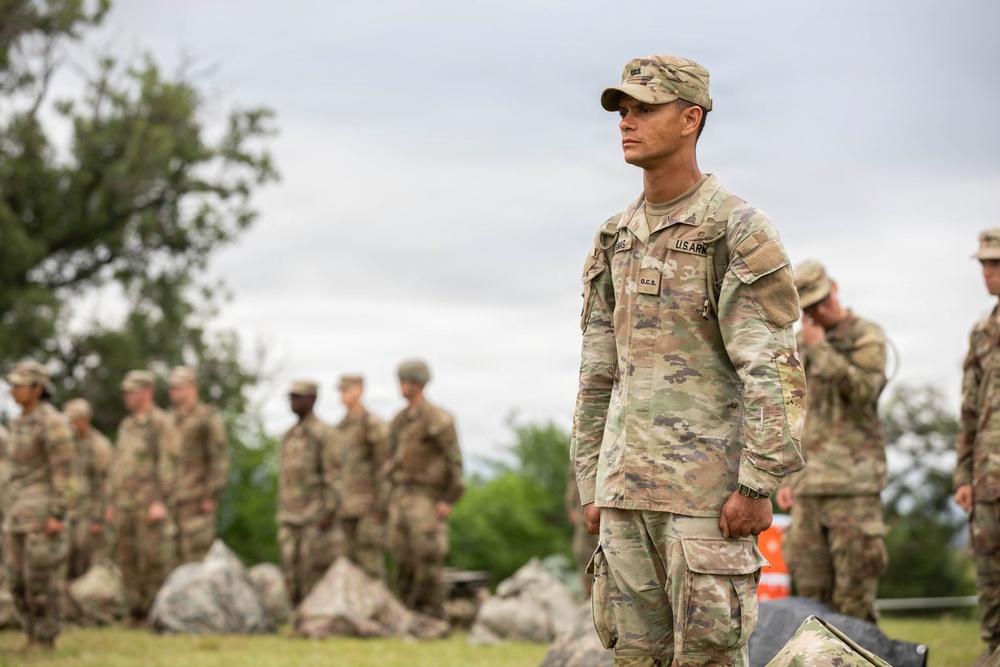 Officer candidates in phase 1 of the 1st Battalion, 235th Regiment Officer Candidate School