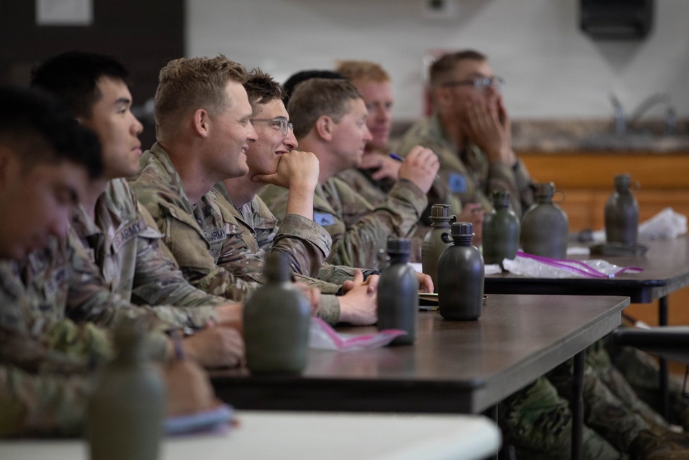 Officer candidates in phase 1 of the 1st Battalion, 235th Regiment Officer Candidate School