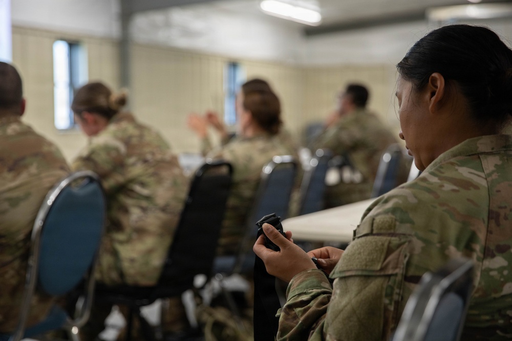 Officer candidates in phase 1 of the 1st Battalion, 235th Regiment Officer Candidate School