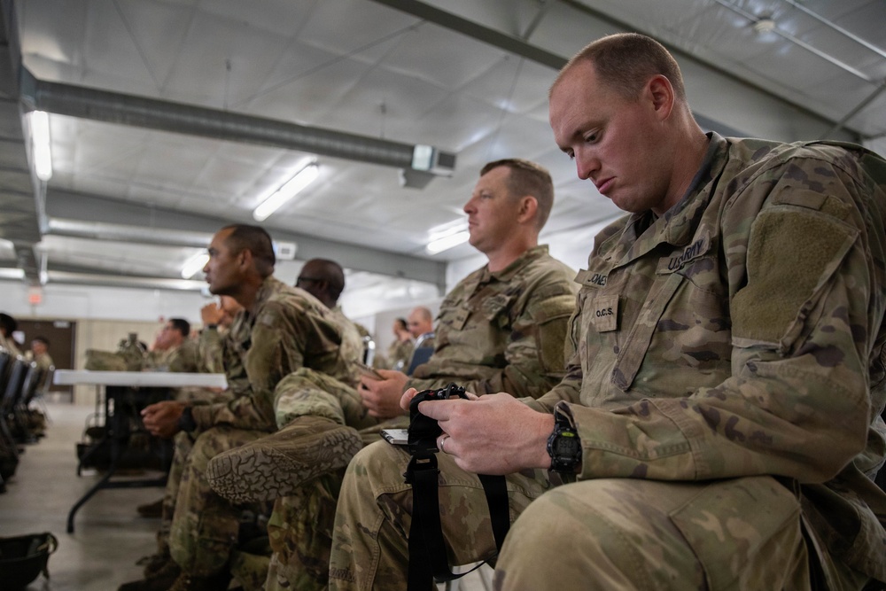 Officer candidates in phase 1 of the 1st Battalion, 235th Regiment Officer Candidate School