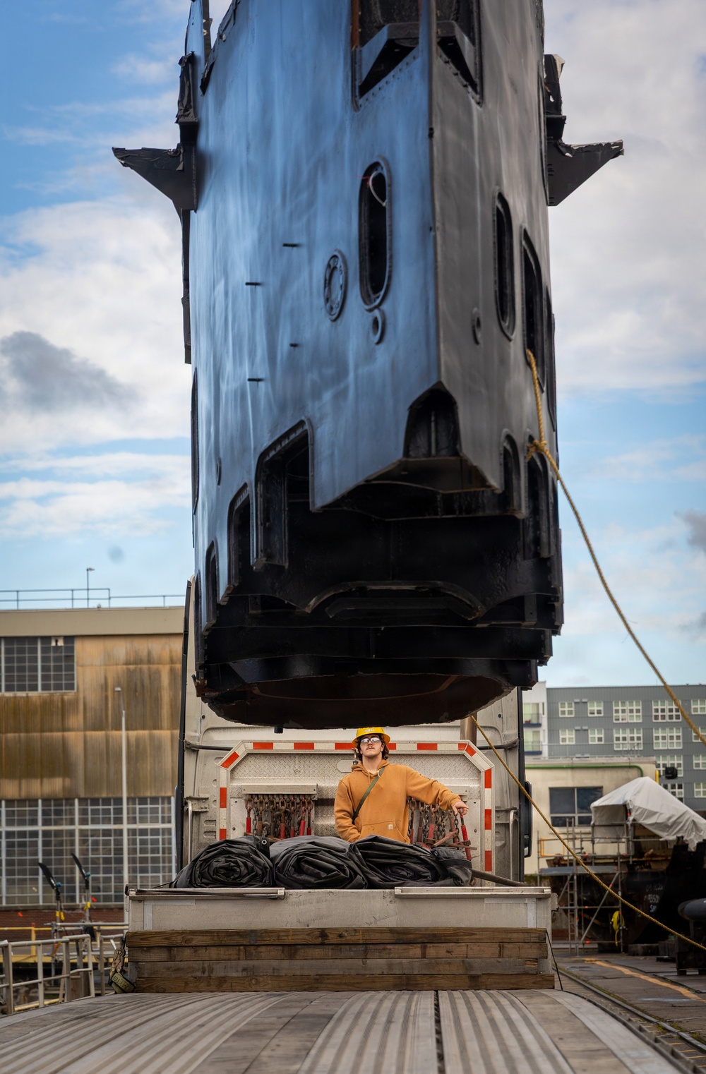 EX- USS Norfolk (SSN 714) Sail Lift
