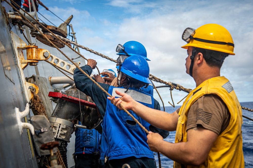 USS Gridley Conducts Replenishment-at-Sea