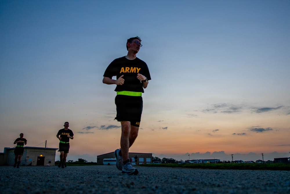 Officer candidates in phase 1 of the 1st Battalion, 235th Regiment Officer Candidate School