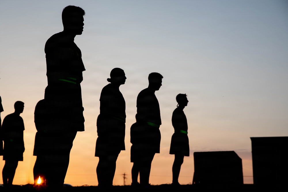 Officer candidates in phase 1 of the 1st Battalion, 235th Regiment Officer Candidate School