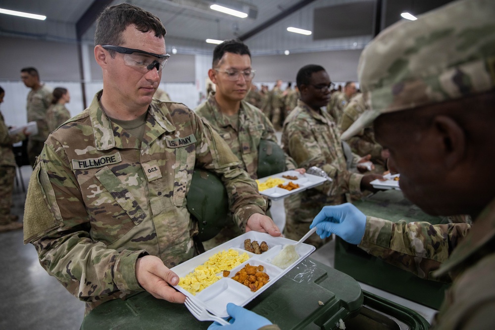 Officer candidates in phase 1 of the 1st Battalion, 235th Regiment Officer Candidate School