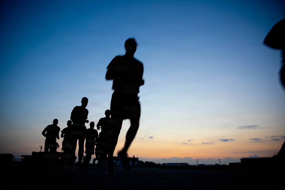 Officer candidates in phase 1 of the 1st Battalion, 235th Regiment Officer Candidate School