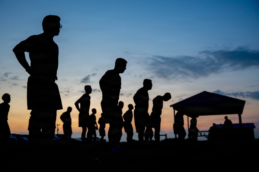 Officer candidates in phase 1 of the 1st Battalion, 235th Regiment Officer Candidate School
