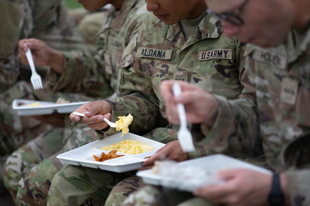 Officer candidates in phase 1 of the 1st Battalion, 235th Regiment Officer Candidate School