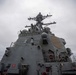 USS Gridley Steams Through The Rain