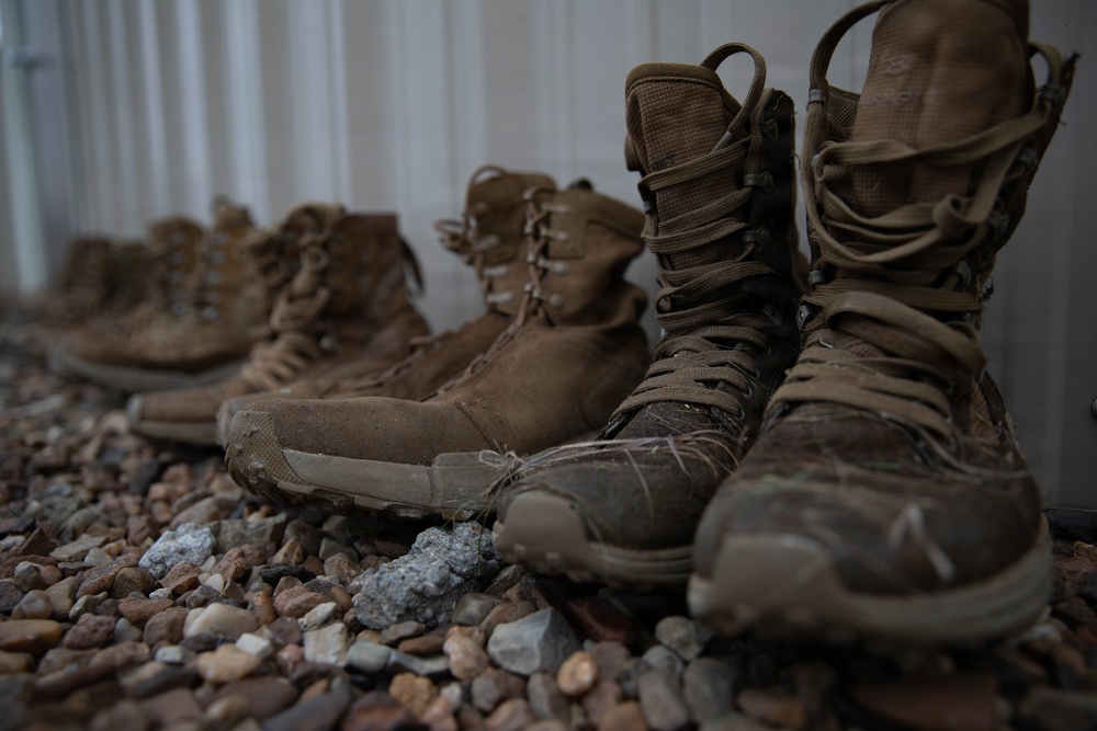Officer candidates in phase 1 of the 1st Battalion, 235th Regiment Officer Candidate School