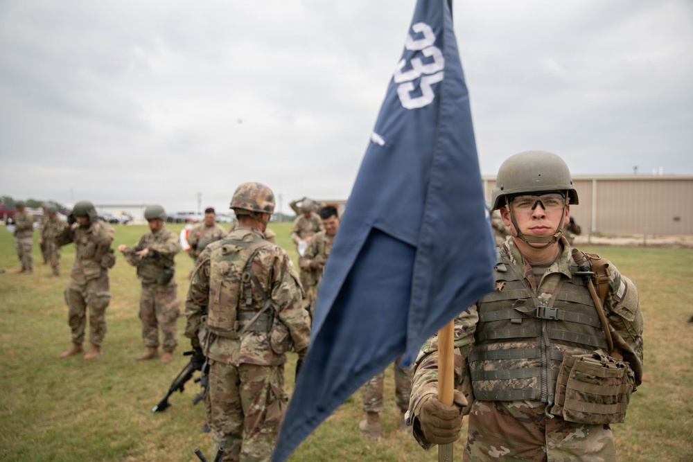 Officer candidates in phase 1 of the 1st Battalion, 235th Regiment Officer Candidate School