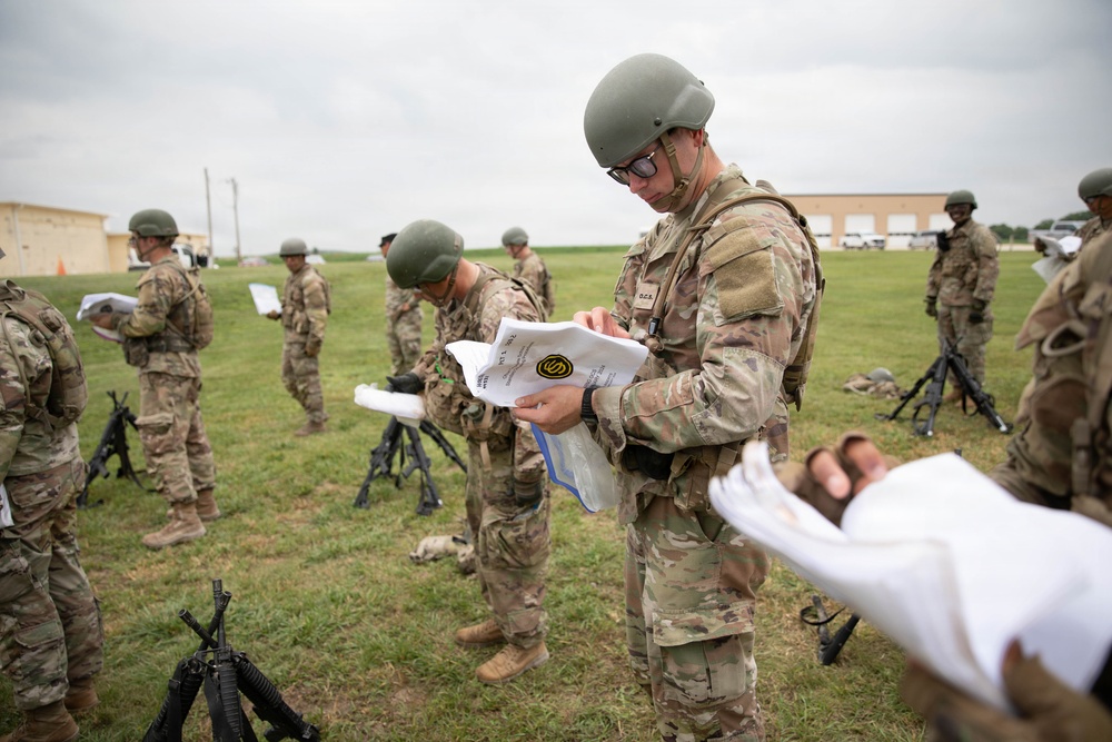 Officer candidates in phase 1 of the 1st Battalion, 235th Regiment Officer Candidate School