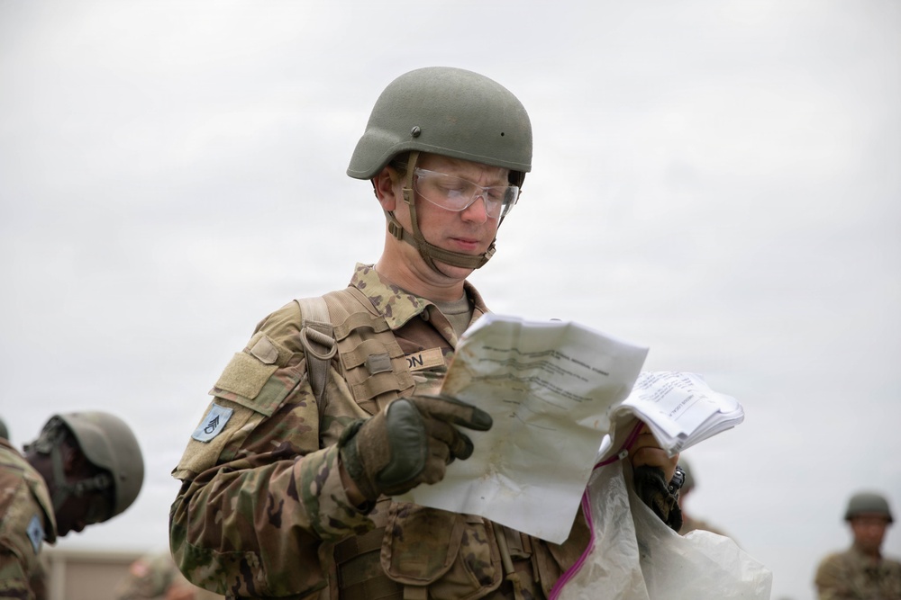 Officer candidates in phase 1 of the 1st Battalion, 235th Regiment Officer Candidate School