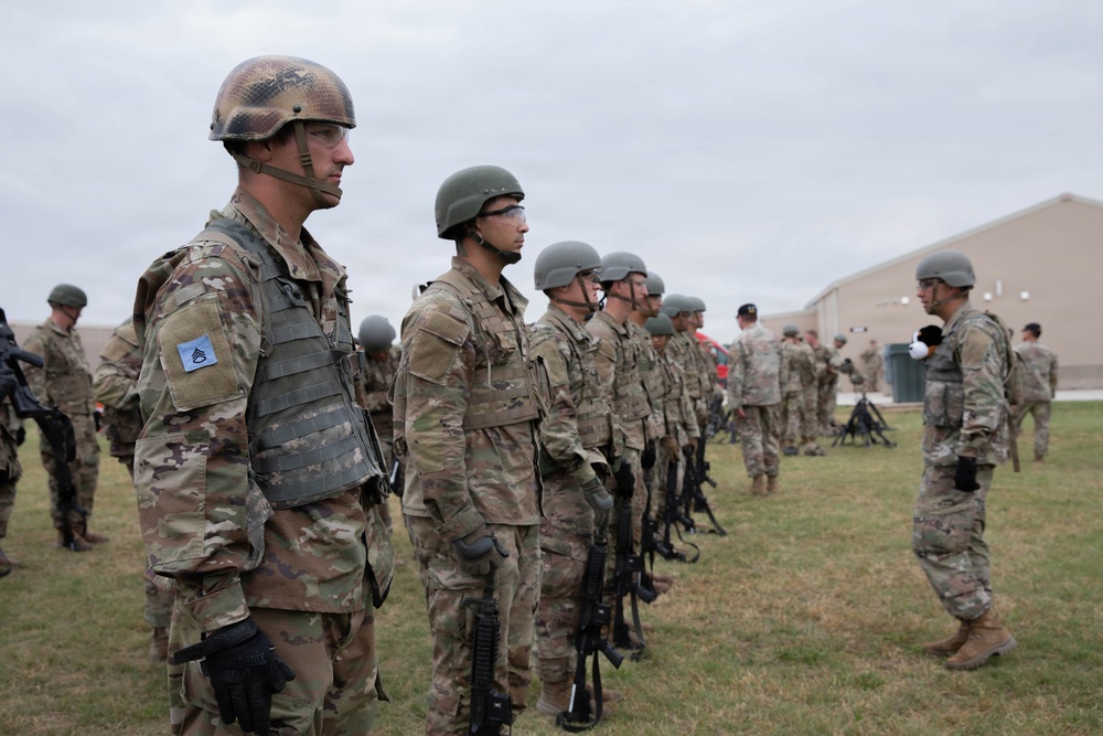 Officer candidates in phase 1 of the 1st Battalion, 235th Regiment Officer Candidate School