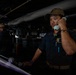 USS Gridley Sailors Stand Lookout Watch