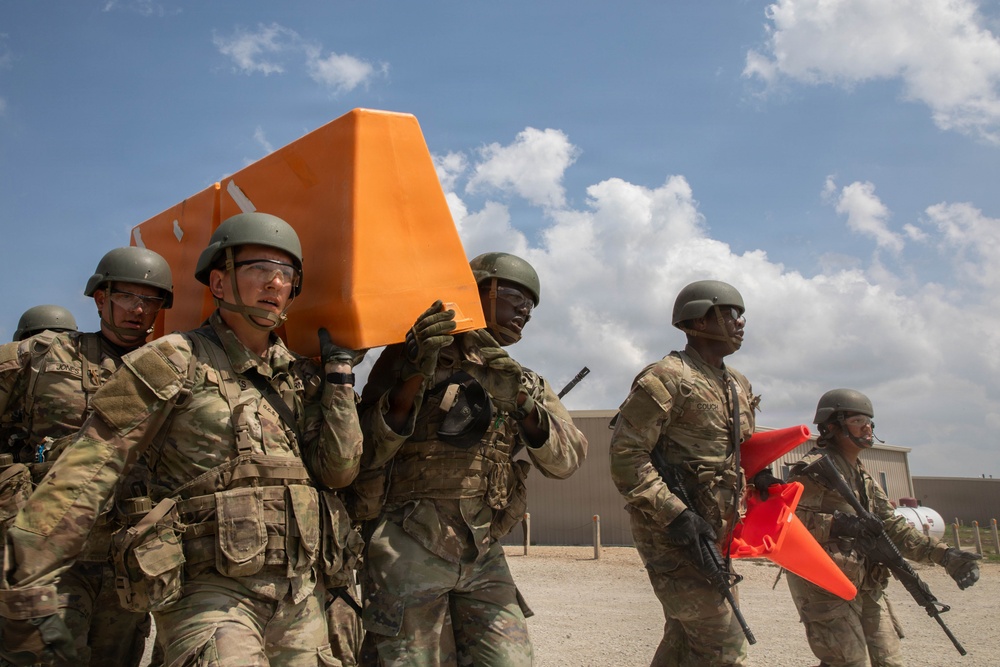Officer candidates in phase 1 of the 1st Battalion, 235th Regiment Officer Candidate School