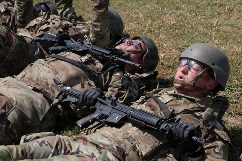 Officer candidates in phase 1 of the 1st Battalion, 235th Regiment Officer Candidate School