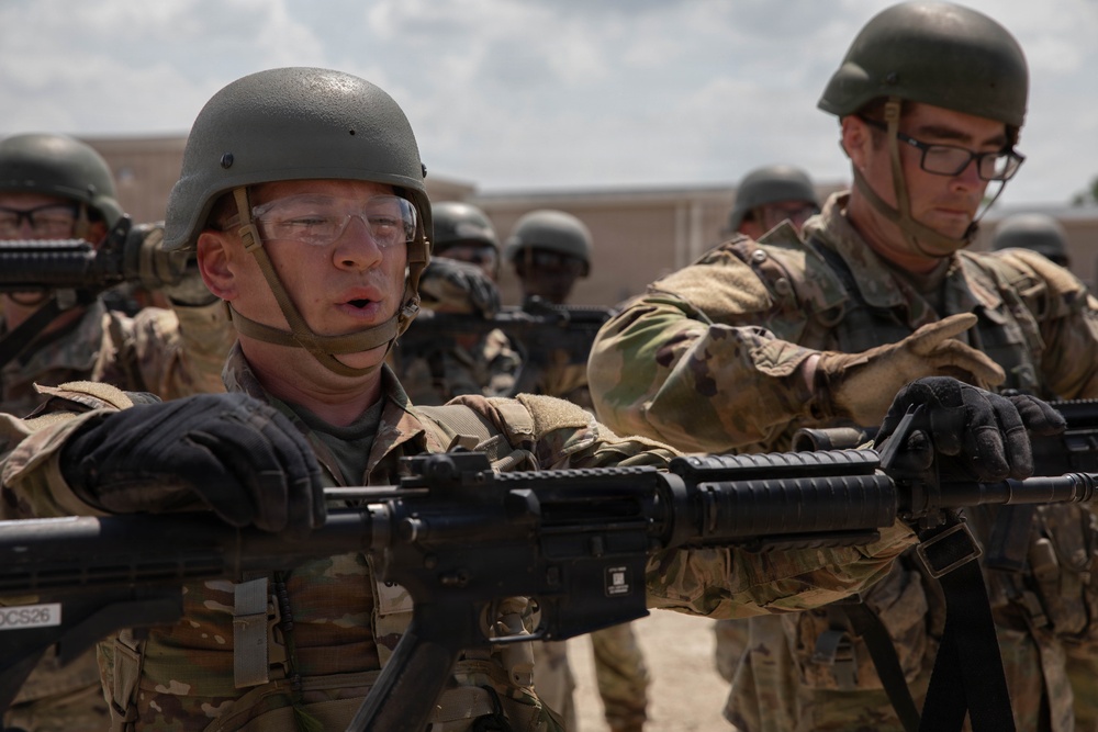 Officer candidates in phase 1 of the 1st Battalion, 235th Regiment Officer Candidate School