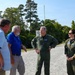 Rear Adm. Rich Brophy receives a tour of the Navy Dare Range