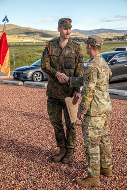 1889th RSG bids farewell to Cpt. Kuhn.