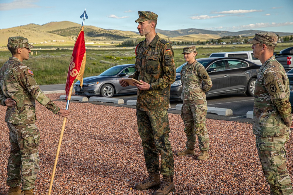 1889th RSG bids farewell to Cpt. Kuhn.