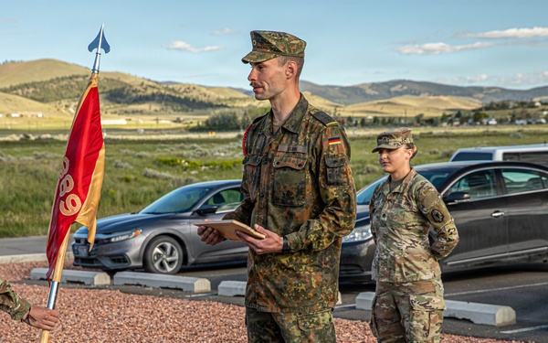1889th RSG bids farewell to Cpt. Kuhn.