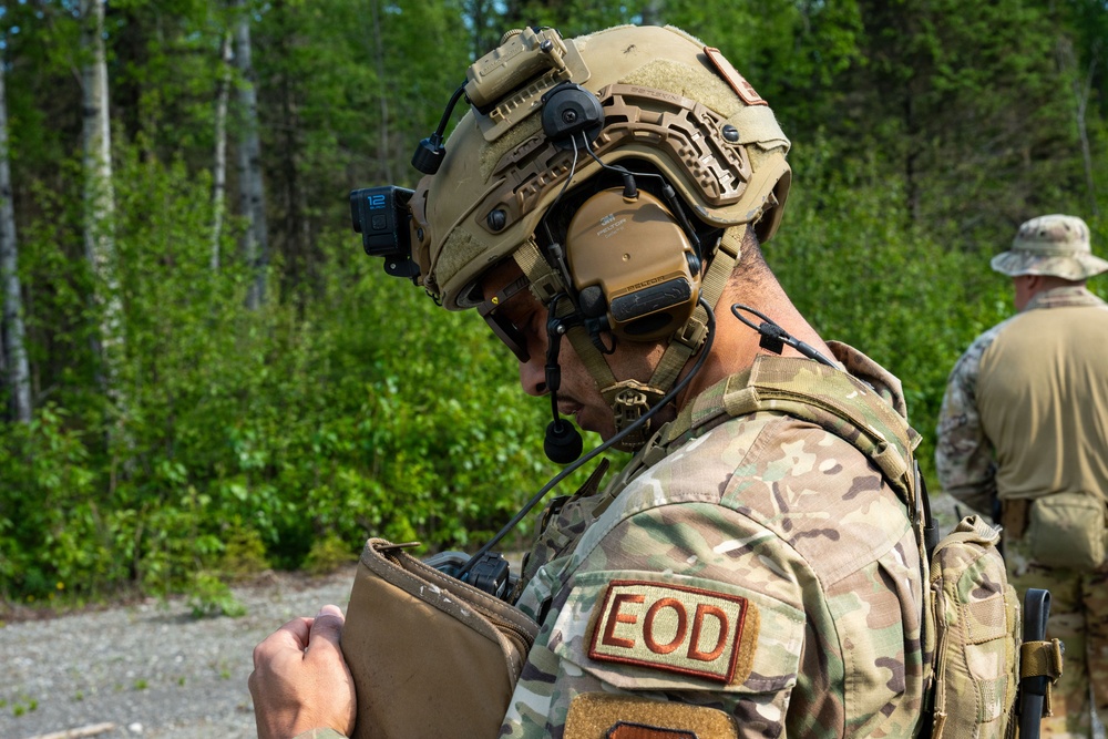EOD performs rapid airfield damage recovery training at JBER