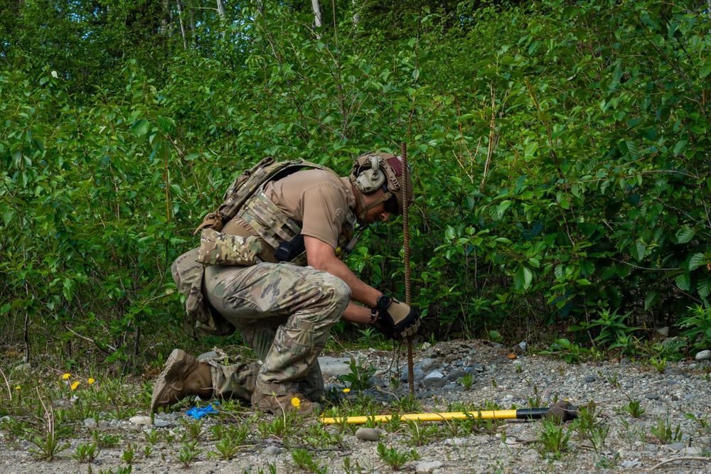 EOD performs rapid airfield damage recovery training at JBER