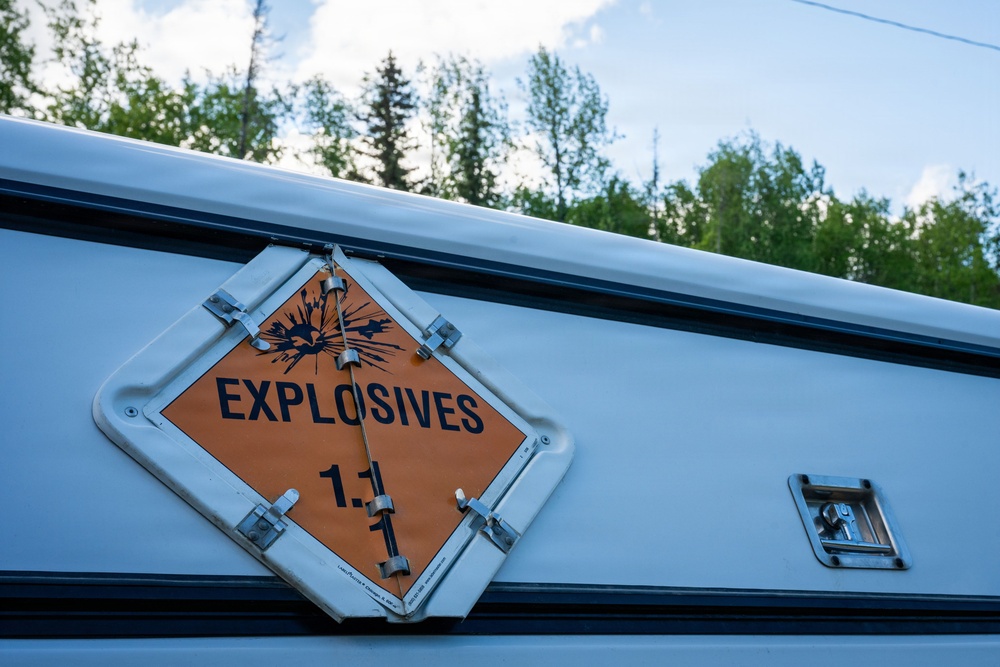 EOD performs rapid airfield damage recovery training at JBER