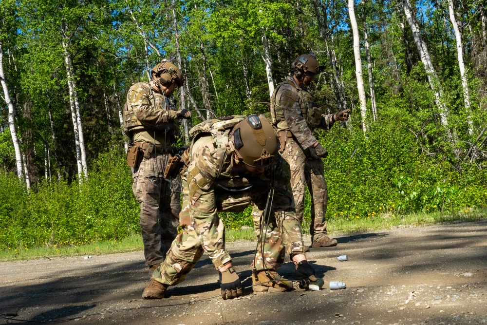 EOD performs rapid airfield damage recovery training at JBER