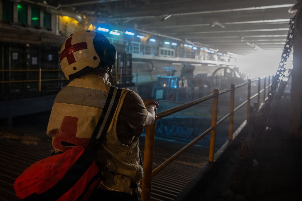 USS Boxer Conducts Well Deck Operations
