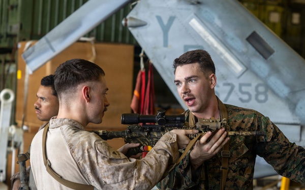 U.S. Marines Conduct Simulated Combat Drills Aboard USS Boxer