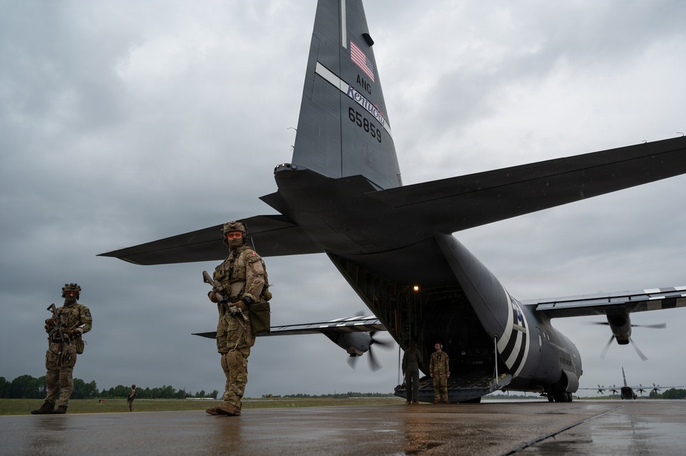 Kentucky Airmen, Danish Defence forces conduct noncombatant evacuation operation exercise