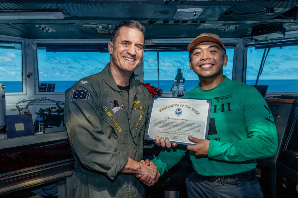 George Washington Recognizes Warfighter of the Week