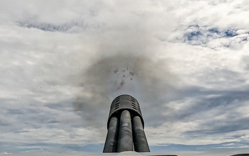 USS Mustin conducts a CIWS PAC fire