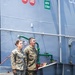 U.S. Marine with the 26th MEU reenlists on the USS Kearsarge