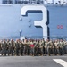 U.S. Marine with the 26th MEU reenlists on the USS Kearsarge