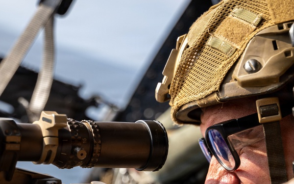 11th MEU Marines, Sailors Conduct Aerial Sniper Training Aboard USS Boxer