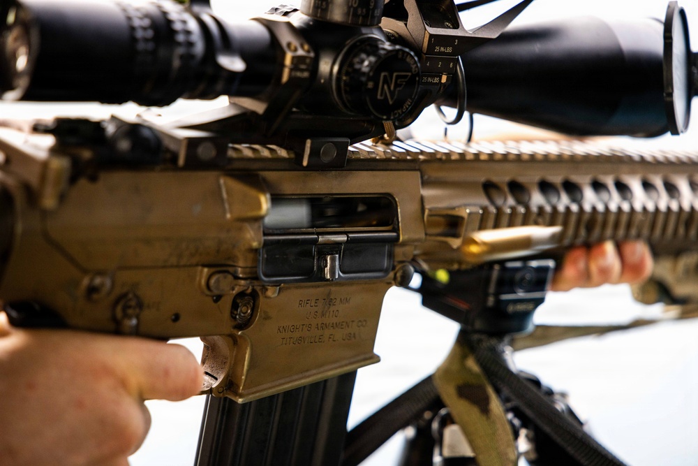 11th MEU Marines, Sailors Conduct Aerial Sniper Training Aboard USS Boxer