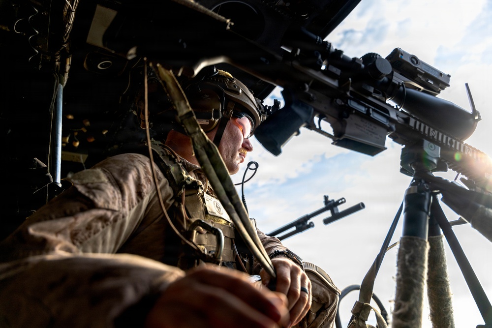 11th MEU Marines, Sailors Conduct Aerial Sniper Training Aboard USS Boxer