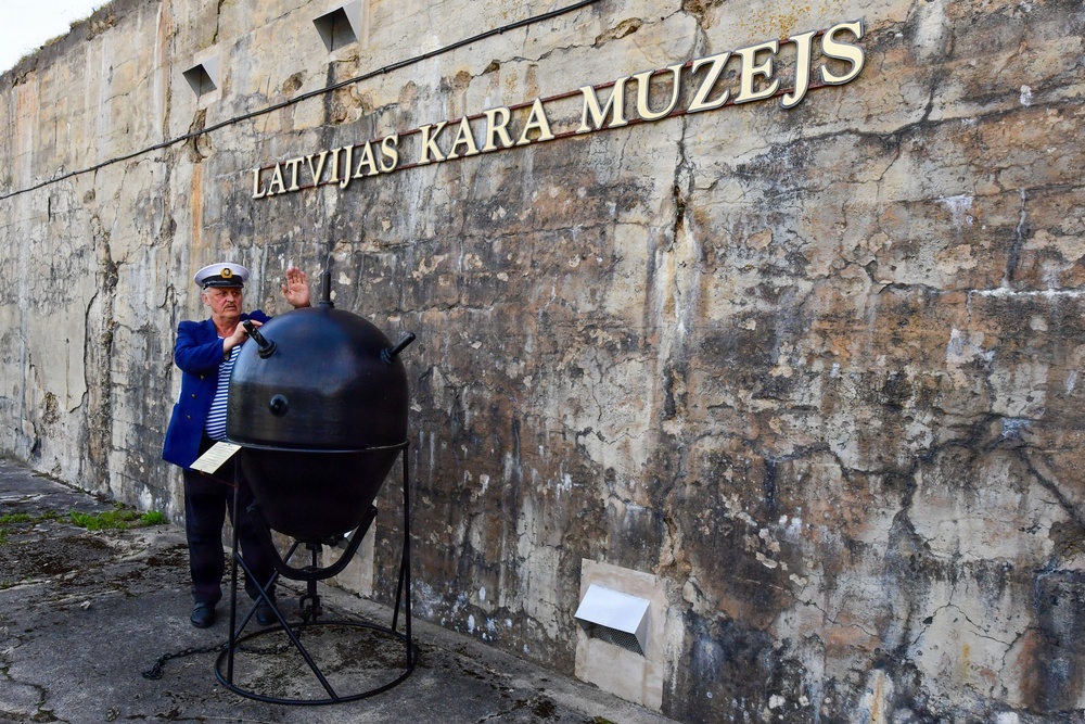 U.S. Navy Sailors participate in a historical tour in Liepaja during BALTOPS 2026