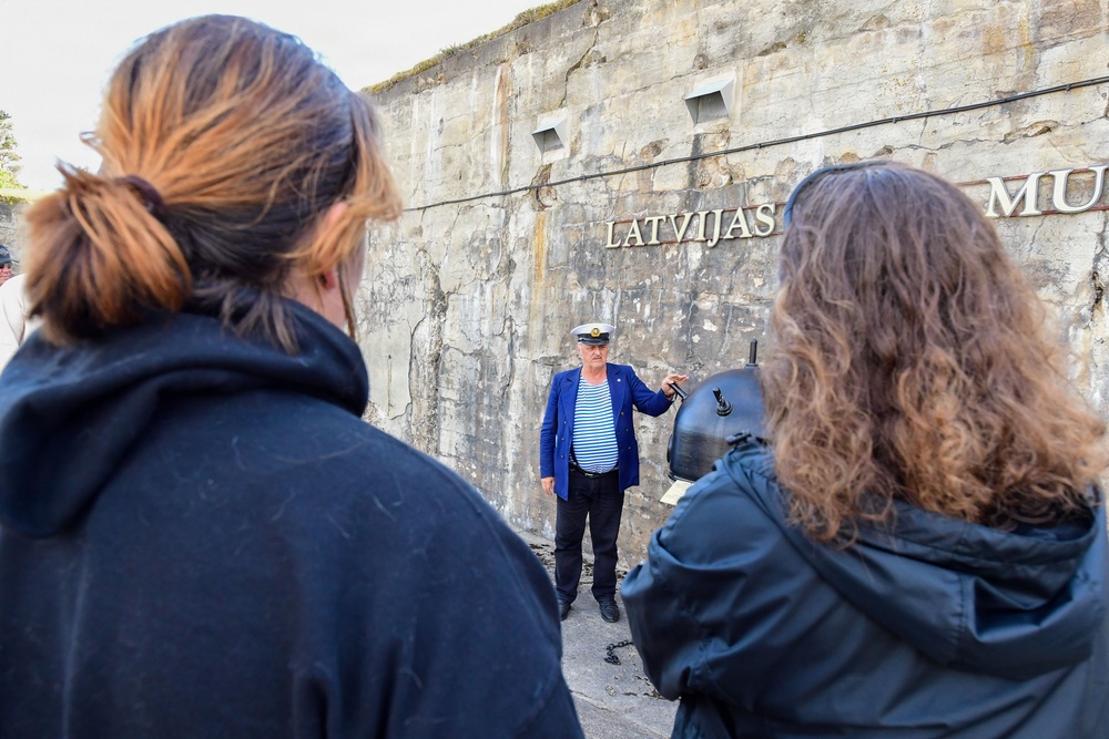U.S. Navy Sailors participate in a historical tour in Liepaja during BALTOPS 2026