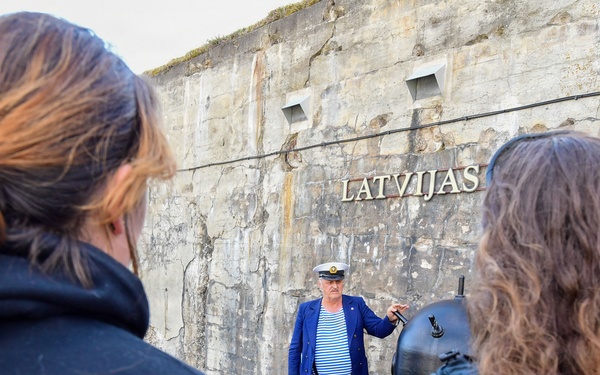 U.S. Navy Sailors participate in a historical tour in Liepaja during BALTOPS 2026